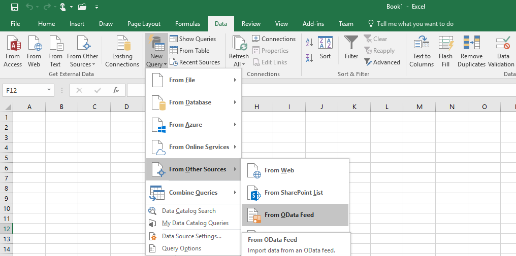 office 2016 power query