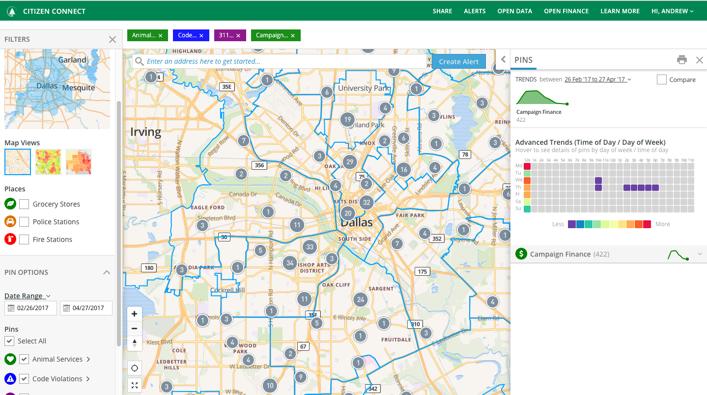 Citizen Connect Overview Data & Insights Client Center