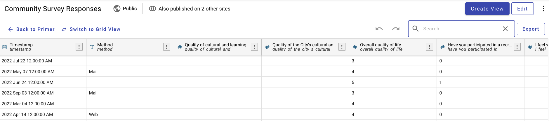 search box highlighted in exploration canvas